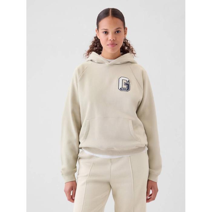 Gap Logo Vintage Soft Kapüşonlu Sweatshirt цвет: Бежевый