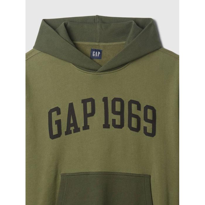 Gap Logo 1969 Colorblock Sweatshirt цвет: Хаки
