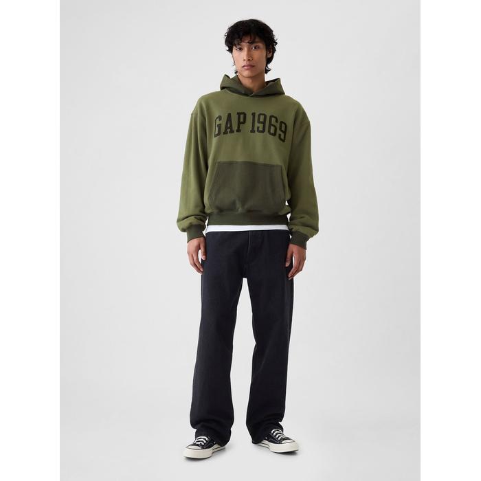 Gap Logo 1969 Colorblock Sweatshirt цвет: Хаки