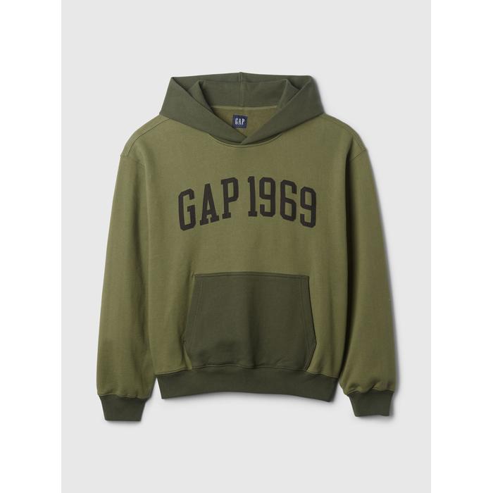 Gap Logo 1969 Colorblock Sweatshirt цвет: Хаки