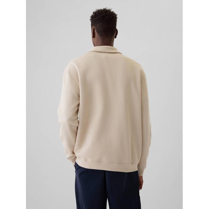 Gap Logo Vintage Soft Fermuarlı Pullover Sweatshirt цвет: Бежевый