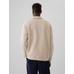 Gap Logo Vintage Soft Fermuarlı Pullover Sweatshirt цвет: Бежевый