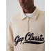 Gap Logo Vintage Soft Fermuarlı Pullover Sweatshirt цвет: Бежевый