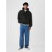 Gap Logo Heavyweight Fermuarlı Sweatshirt цвет: Чёрный