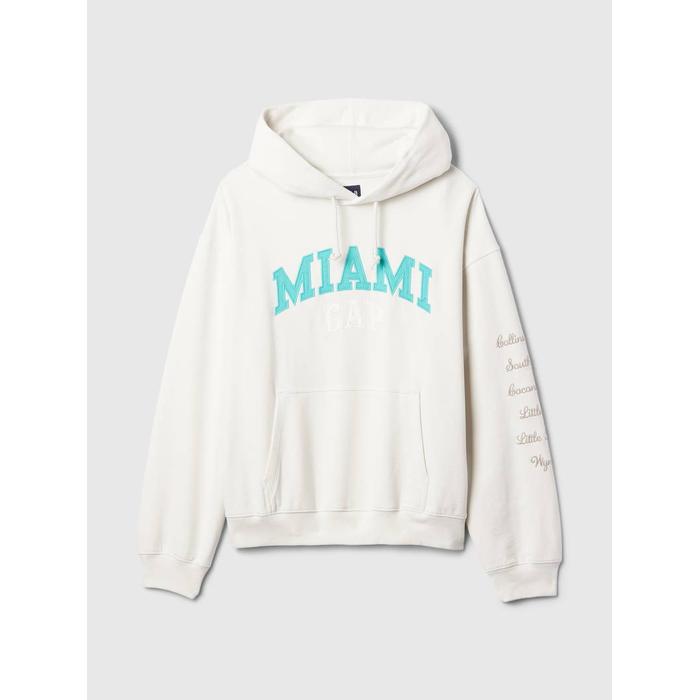 Gap Logo Miami City Grafikli Sweatshirt цвет: Белый