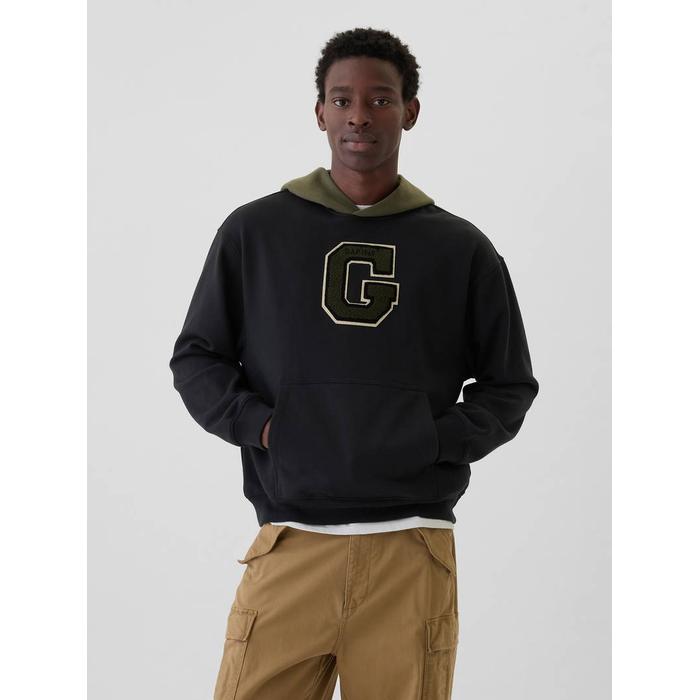 Gap Logo Colorblock Varsity Sweatshirt цвет: Чёрный
