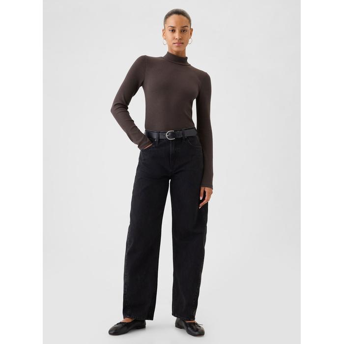 Modern Fitilli Crop Balıkçı Yaka T-Shirt цвет: Коричневый