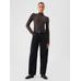 Modern Fitilli Crop Balıkçı Yaka T-Shirt цвет: Коричневый