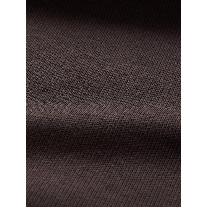 Modern Fitilli Crop Balıkçı Yaka T-Shirt цвет: Коричневый