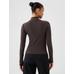 Modern Fitilli Crop Balıkçı Yaka T-Shirt цвет: Коричневый