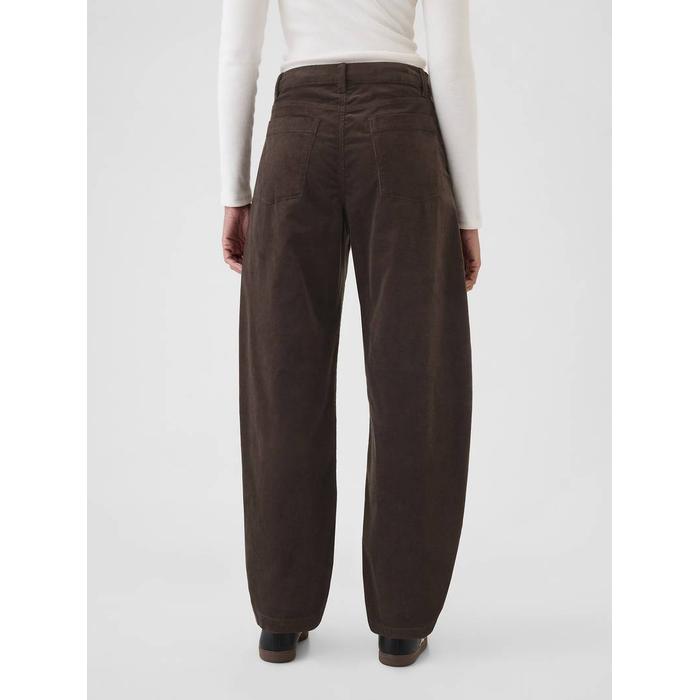 High Rise Kadife Tapered Ankle Pantolon цвет: Коричневый