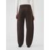 High Rise Kadife Tapered Ankle Pantolon цвет: Коричневый
