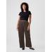 High Rise Kadife Tapered Ankle Pantolon цвет: Коричневый