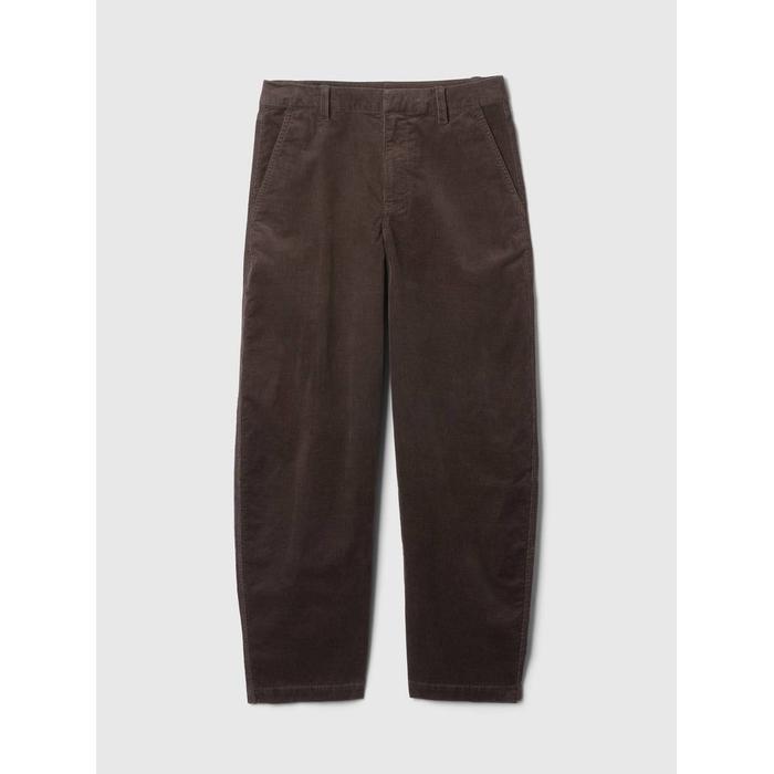 High Rise Kadife Tapered Ankle Pantolon цвет: Коричневый
