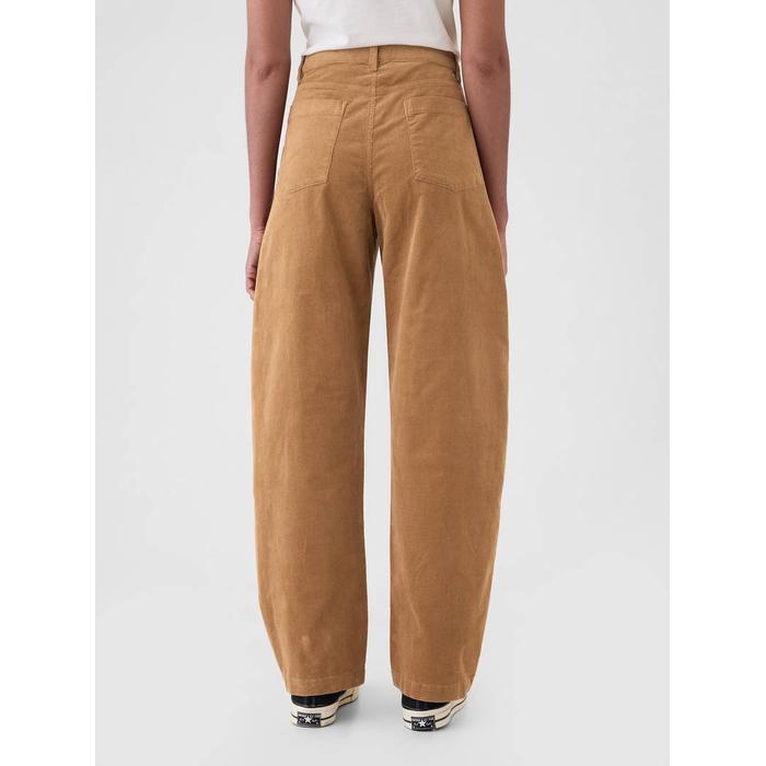 High Rise Kadife Tapered Ankle Pantolon цвет: Коричневый