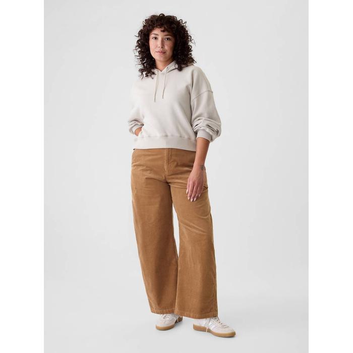 High Rise Kadife Tapered Ankle Pantolon цвет: Коричневый