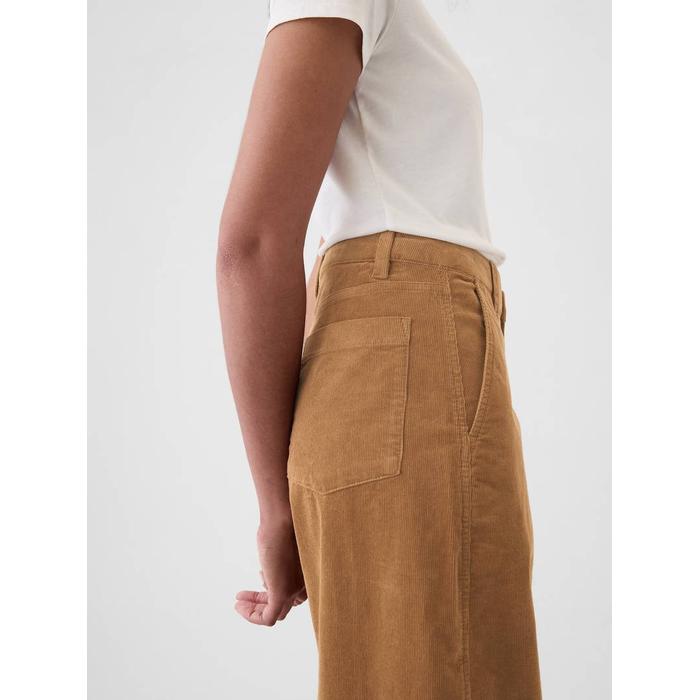 High Rise Kadife Tapered Ankle Pantolon цвет: Коричневый