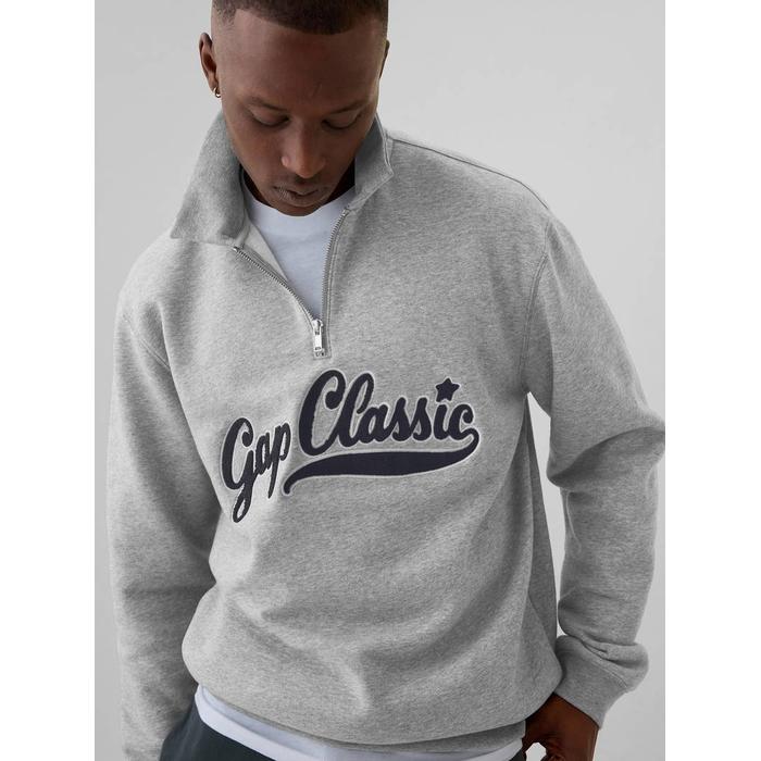 Gap Logo Vintage Soft Fermuarlı Pullover Sweatshirt