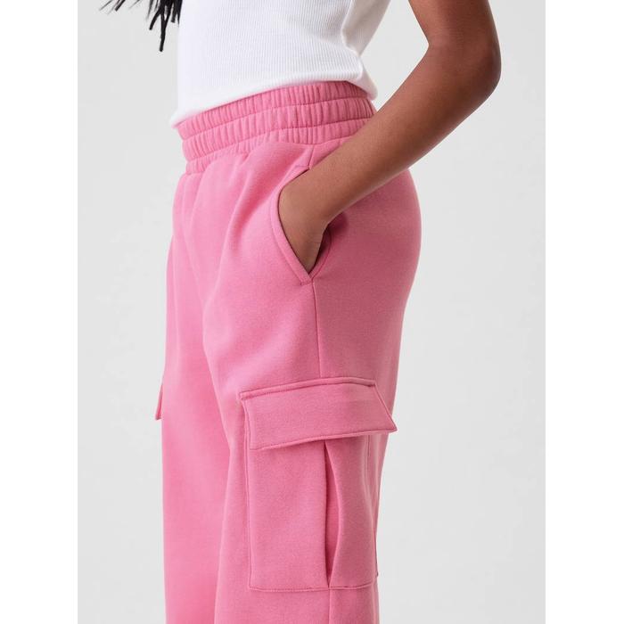 Vintage Soft Wide-Leg Kargo Eşofman Altı цвет: Розовый