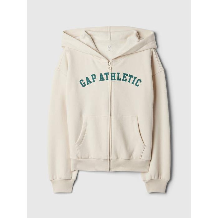 Gap Logo Vintage Soft Fermuarlı Sweatshirt цвет: Белый