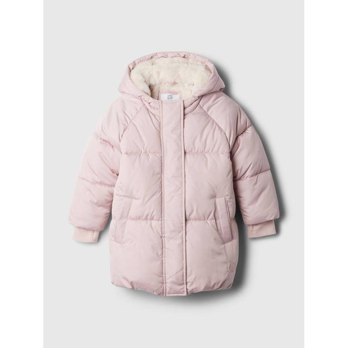 Переработанное надувное пальто Sherpa PrimaLoft® Puffer для тяжелых условий эксплуатации цвет: Розовый