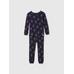 Organik Pamuk Holiday Desenli Pijama Takımı цвет: Синий