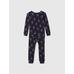 Organik Pamuk Holiday Desenli Pijama Takımı цвет: Синий
