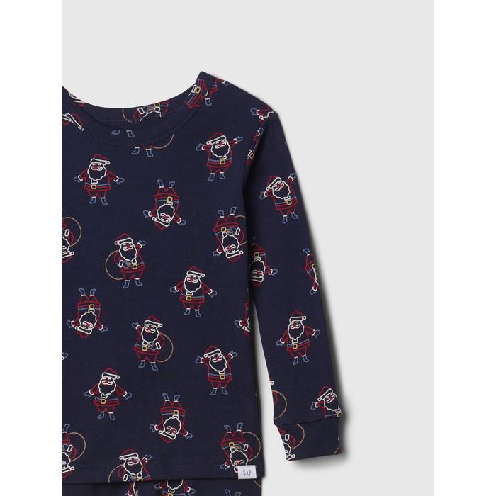 Organik Pamuk Holiday Desenli Pijama Takımı цвет: Синий