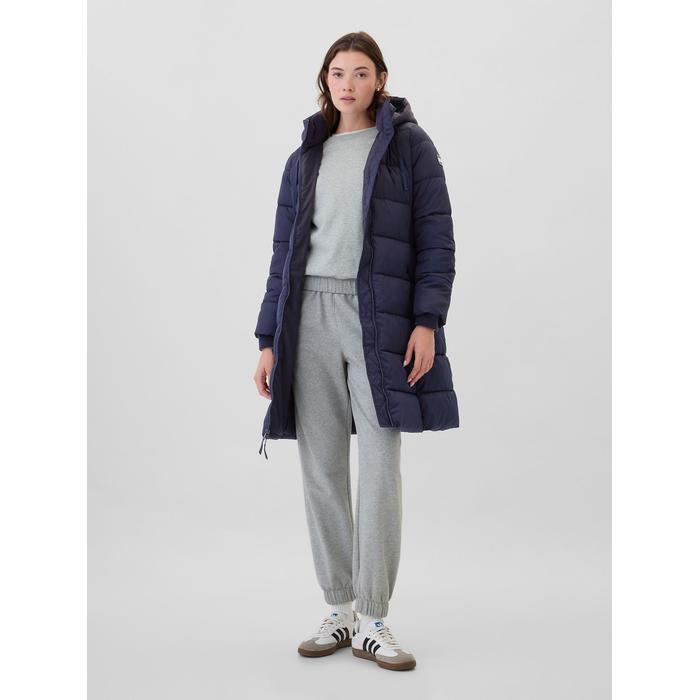 Gap Logo Uzun Puffer Şişme Mont цвет: Синий