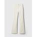 High Rise Kadife '70s Flare Jean Pantolon цвет: Белый
