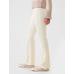 High Rise Kadife '70s Flare Jean Pantolon цвет: Белый