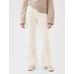High Rise Kadife '70s Flare Jean Pantolon цвет: Белый