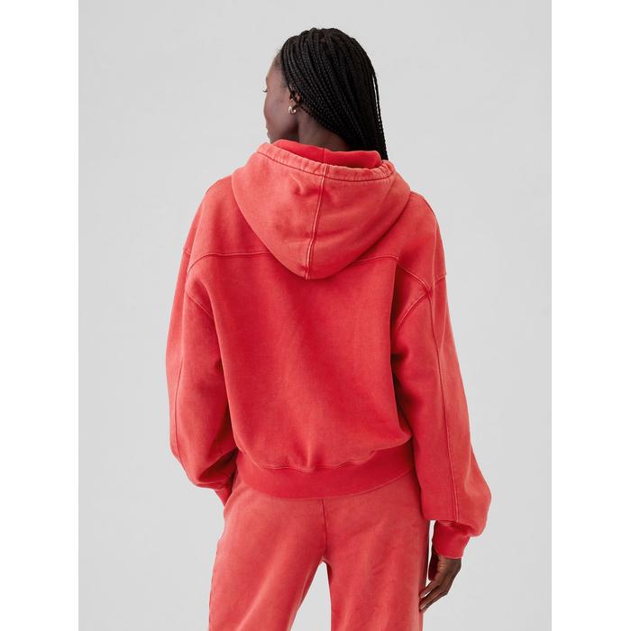 Gap Logo Vintage Soft Crop Sweatshirt цвет: Красный