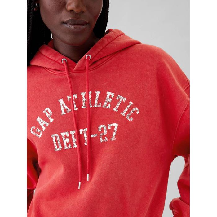 Gap Logo Vintage Soft Crop Sweatshirt цвет: Красный