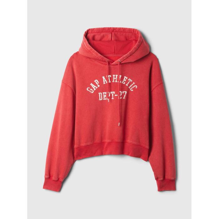 Gap Logo Vintage Soft Crop Sweatshirt цвет: Красный