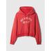 Gap Logo Vintage Soft Crop Sweatshirt цвет: Красный