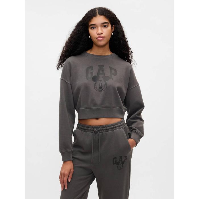 Gap × Disney Mickey Mouse Logo Crop Sweatshirt