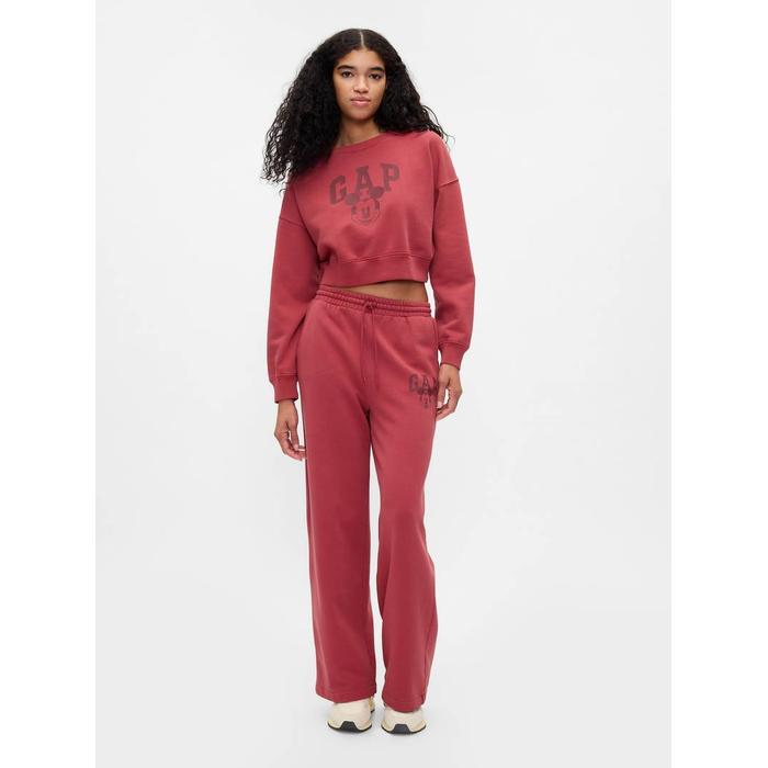 Gap × Disney Mickey Mouse Logo Crop Sweatshirt цвет: Красный