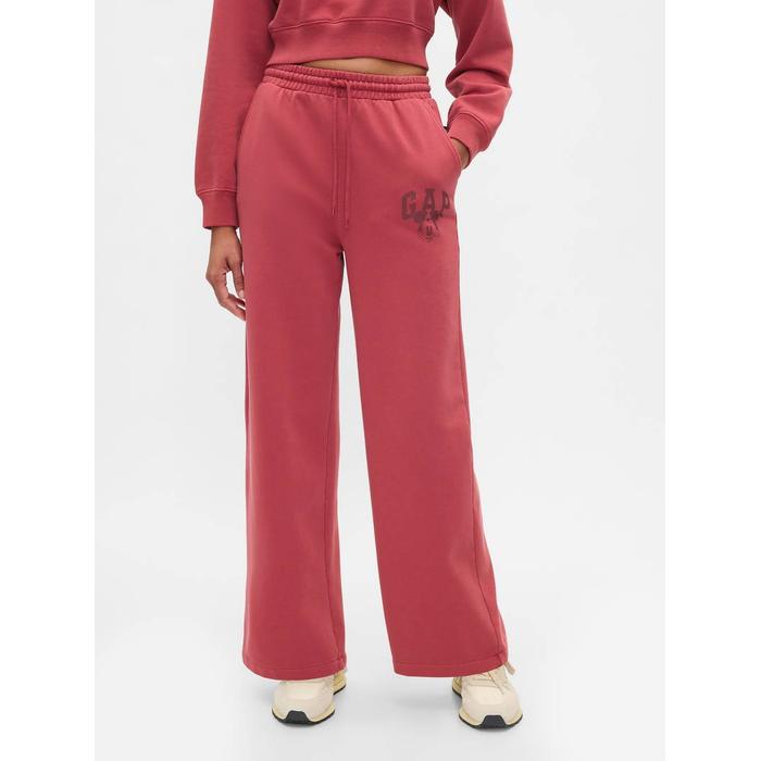 Gap × Disney Mickey Mouse Logo Wide-Leg Eşofman Altı цвет: Красный