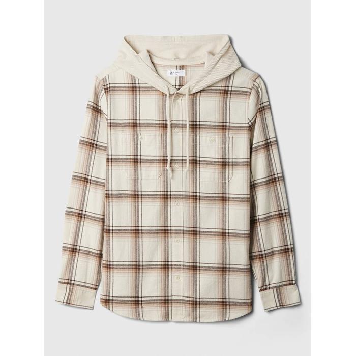 Standard Fit Flannel Desenli Gömlek цвет: Белый