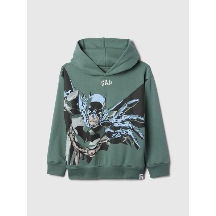 DC Винтажная мягкая толстовка с логотипом Gap ™ и рисунком Бэтмена цвет: Зелёный