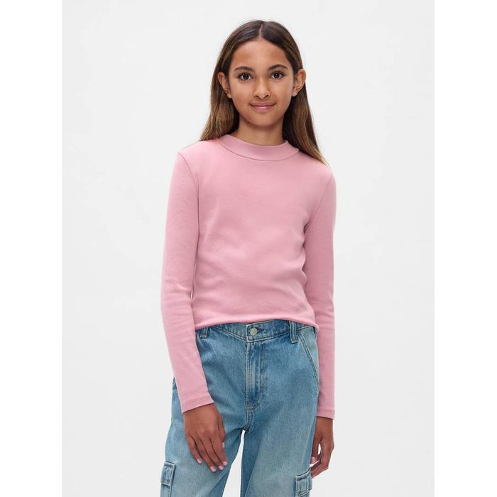 Fitilli Mockneck Yaka T-Shirt цвет: Розовый