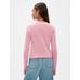 Fitilli Mockneck Yaka T-Shirt цвет: Розовый