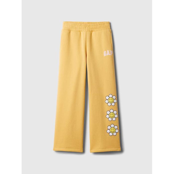 Gap Logo Wide Leg Fleece Eşofman Altı цвет: Жёлтый
