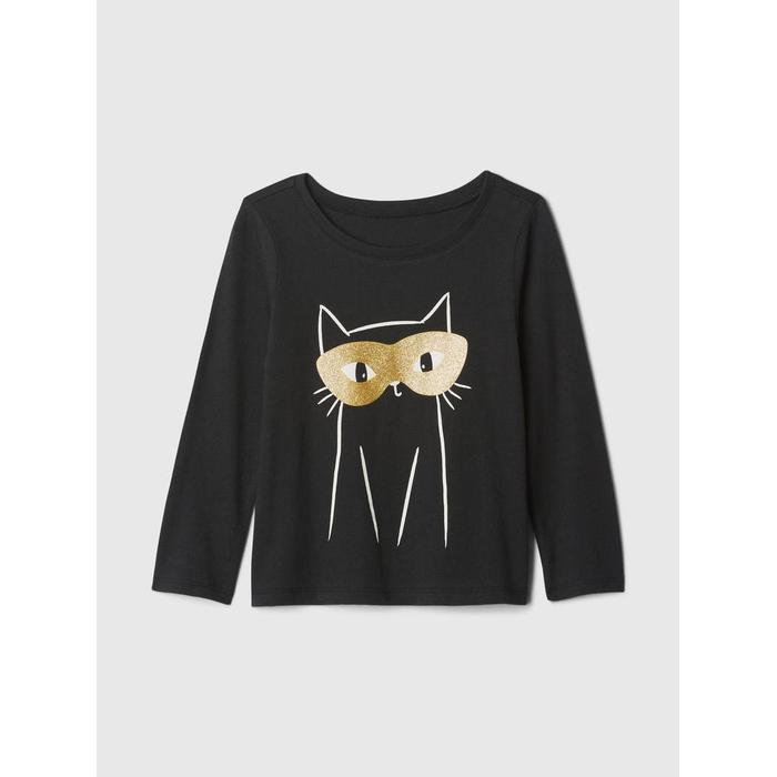 %100 Pamuk Gap Logo Grafikli T-Shirt цвет: Чёрный