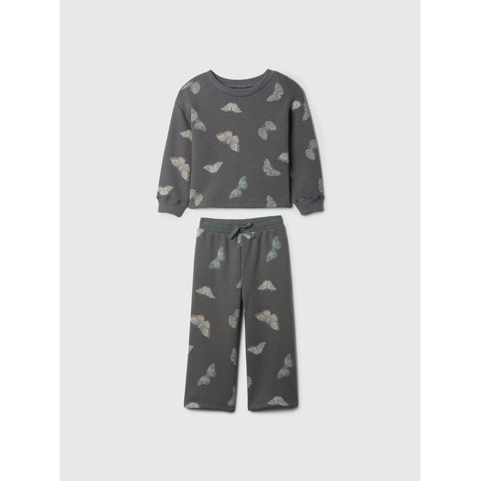 Desenli Fleece Sweatshirt Set