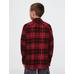 %100 Organik Pamuk Ekose Desenli Flannel Gömlek цвет: Красный