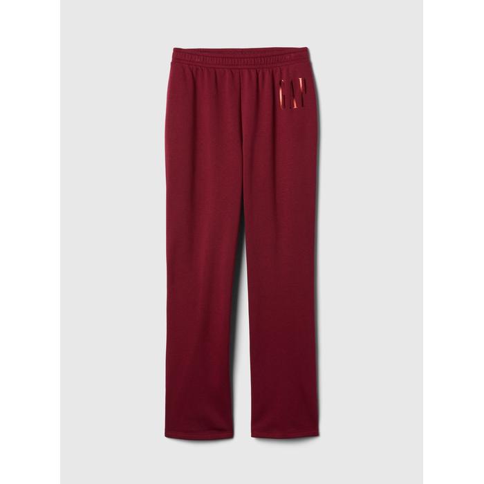Спортивные штаны из флиса с логотипом Gap Bootcut Pull-On цвет: Красный