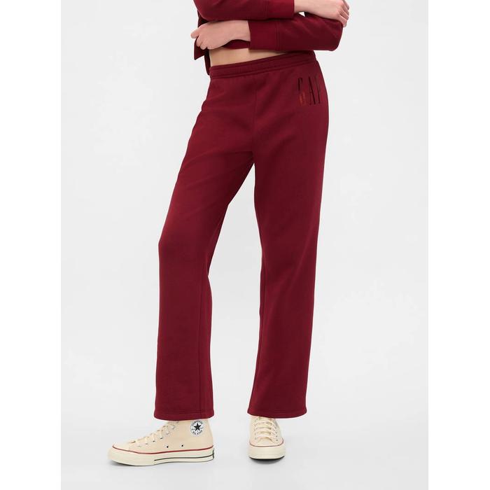 Спортивные штаны из флиса с логотипом Gap Bootcut Pull-On цвет: Красный