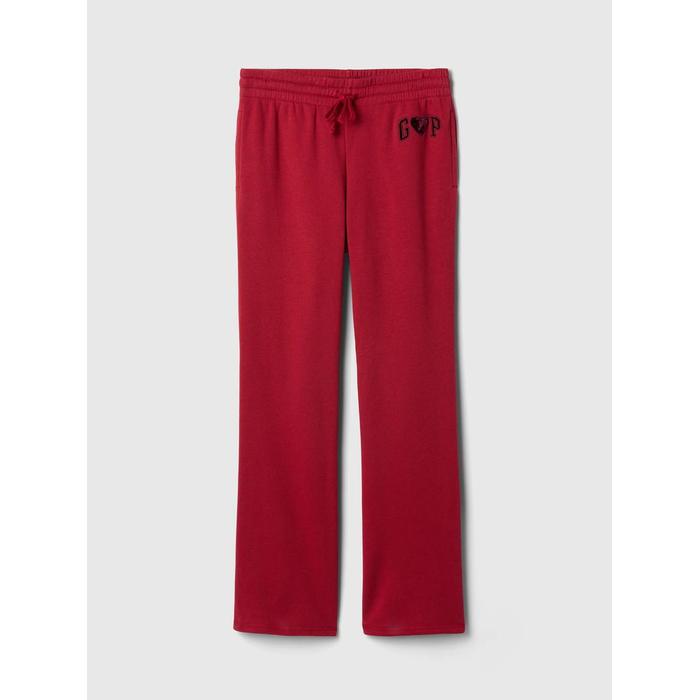 Спортивные штаны из флиса с логотипом Gap Bootcut цвет: Красный